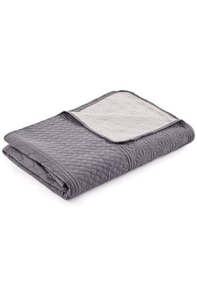 Homelevel Reversible bed or sofa cover, 240 x 260 cm, quilted, double-sided, ...