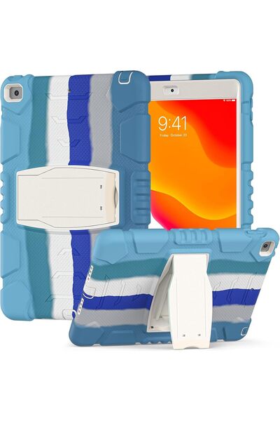 Other Husă iPad 9/8/7 10.2, Armată cu Suport, Protecție 3 Piese, Silicon și P...