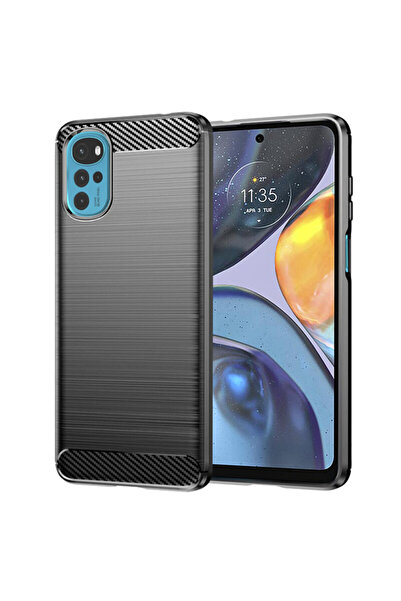 Techsuit Husă din silicon carbon pentru Motorola Moto G 22, neagră