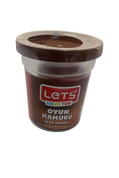 Lets عجينة اللعب أحادية اللون باللون البني 115 جرام