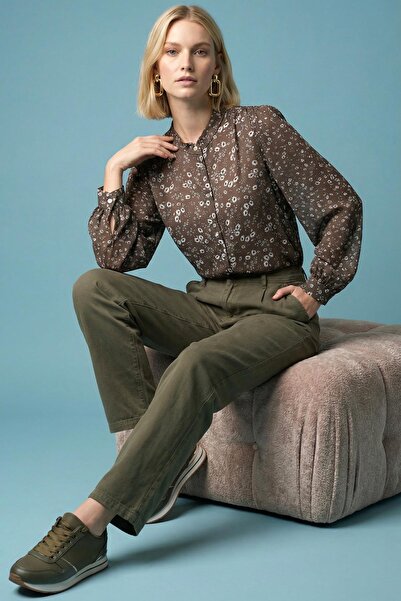 Journey Hakim Yaka-Önden Düğmeli, Gömlek Bluz