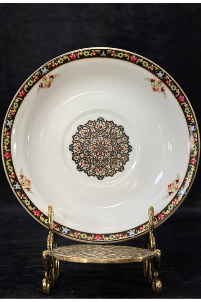 Cay Porselen 6'lı Çay Tabağı Takımı