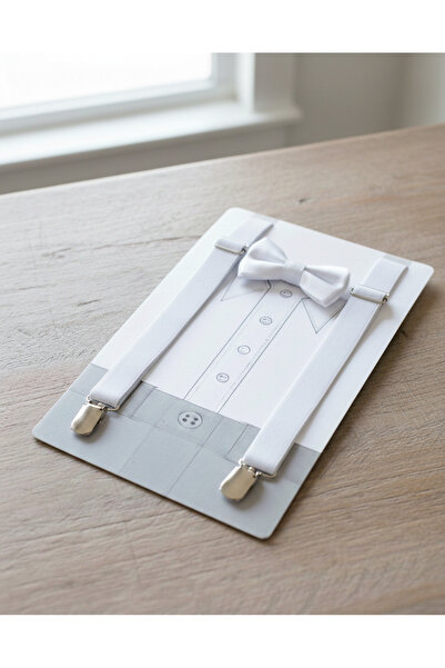 NACAR STORE Boy's Adjustable Bow Tie and Suspender Set for April 23, October ...