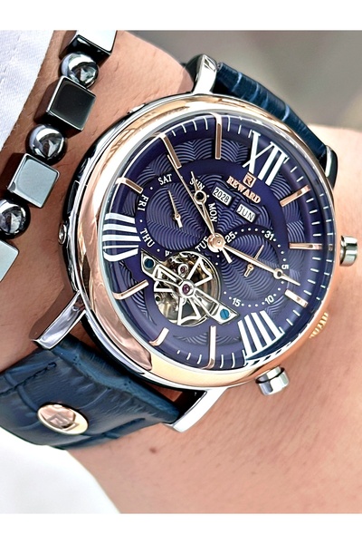 Reward Lacivert Renk Business Otomatik Orjinal Mekanizma 5 ATM Erkek Kol Saat...