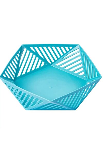Thirty Three Design Fruit and food storage basket, modern pentagon design, du...