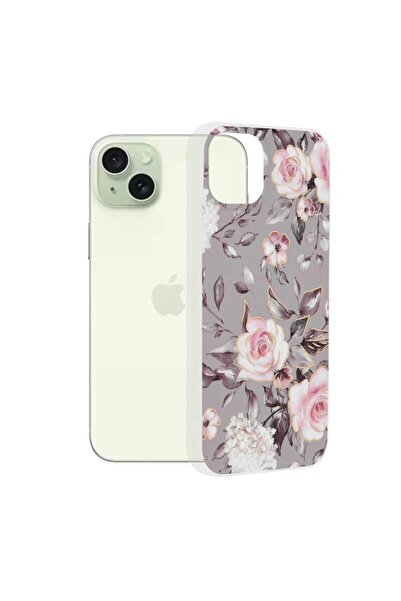 Techsuit Θήκη iPhone 15 Plus Marble, Bloom of Ruth Gray