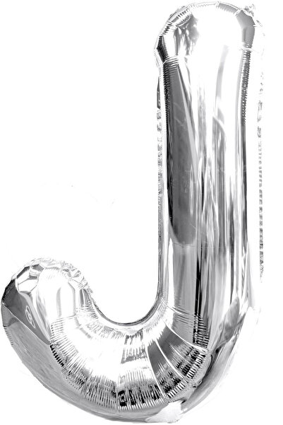 Other Balon Litera J Argintiu - Folie Aluminiu, Petreceri, 40 cm, Umflare Hel...