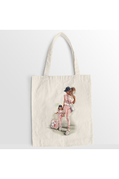 Kartier Sacosa panza Mom and Girl Travelling