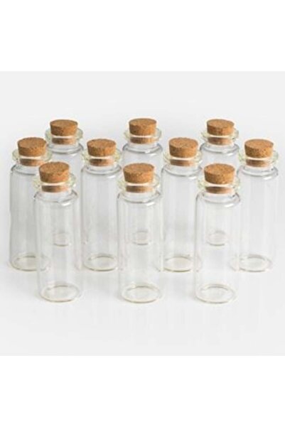 OEM Small Bottles with Cork Stopper Ø2.2 x 6 cm - 10 pcs