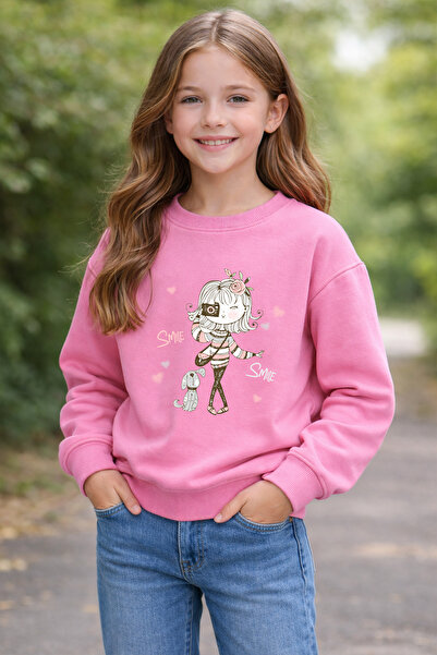 ADABEBEK Hanorac pentru copii cu imprimeu în stil premium 26021