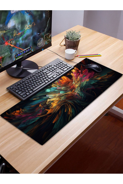 PATRON Halı MU_237 Bilgisayar Mause Pad Kaymaz Pvc Deri Taban , A Kalite Ürün