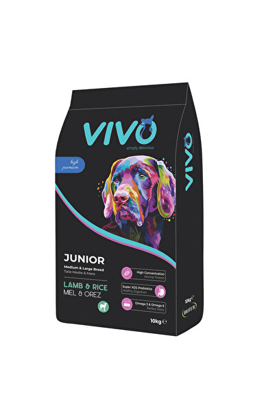 vivo Hrana uscata premium, VIVO, pentru caini junior de talie medie si mare, ...