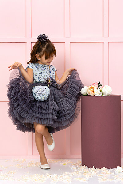 SÜSLÜ PİNK KİDS Girls' Tulle Dress Special Occasion Dress