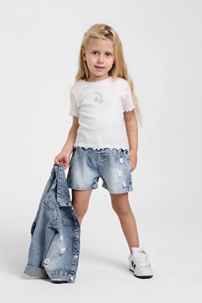 HAUSEkids 1-5 Years Cherry Daisy Girl's 3-Piece Set-Blue