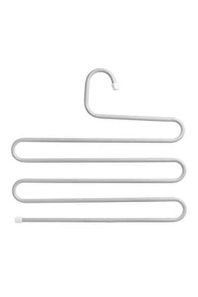 zola Θήκη για παντελόνι, 5 μπράτσα, 34x34x1cm, ασημί