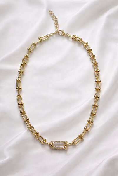 charmstore Crystal Diamond Gold Necklace