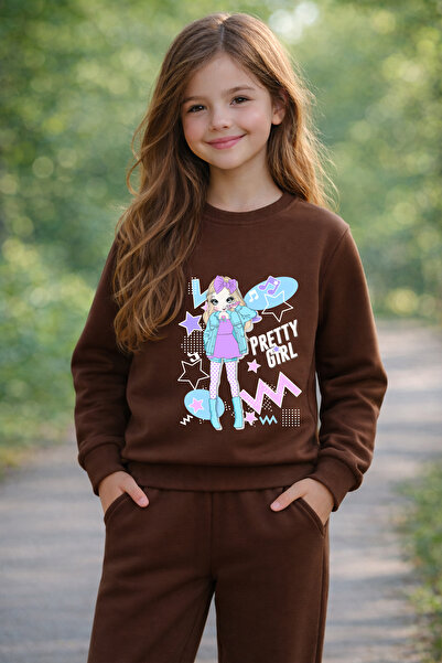 ADABEBEK Premium Παιδικό Φούτερ με στάμπα Singer Pretty Girl 27023