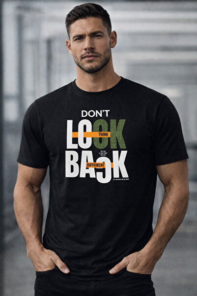 herkesemoda Μπλουζάκι Basic με λεπτομέρεια κειμένου στο πίσω μέρος