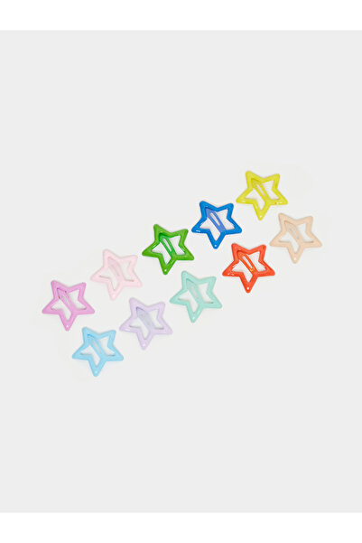 Styli عبوة من 10 مشابك شعر ملونة على شكل نجوم