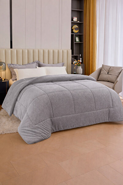 Bottega Home لحاف ويلسوفت رمادي مزدوج (200 × 220)