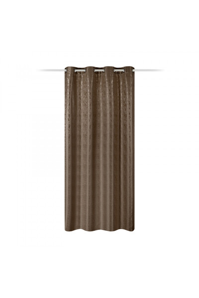 JEMIDI Luan drapery, 140 x 245 cm, Brown, Polyester, 55266.05.02