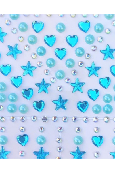 Next Plus Autocolant adeziv pentru telefon, cu licență, albastru, 3D, cu piet...