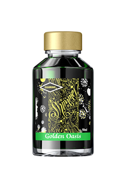 Diamine Sticlă de cerneală strălucitoare 50 ml - Golden Oasis