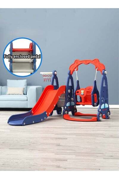 Generic JSAITOYS Kids Car Theme Swing Slide Set Multifunctional Plastic Toy I...