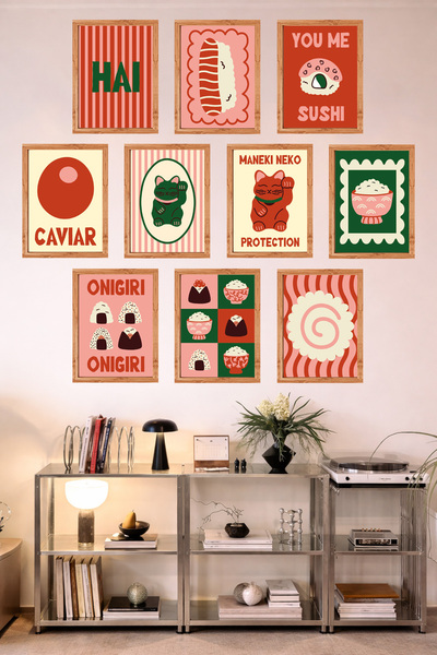 UNT Bucătărie cu aspect de cadru, 10 piese |   Modern |   Set de pictură cu a...