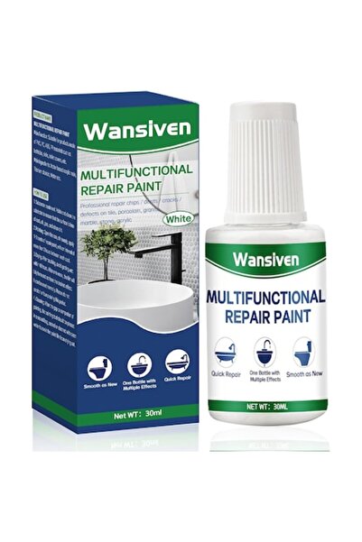 Wansiven Repair Paint for Bathtubs and Sinks, Glossy White, 30 ml