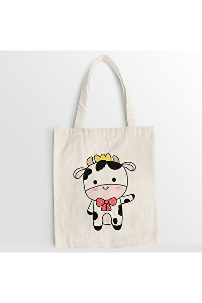 Kartier Hello Cow canvas bag
