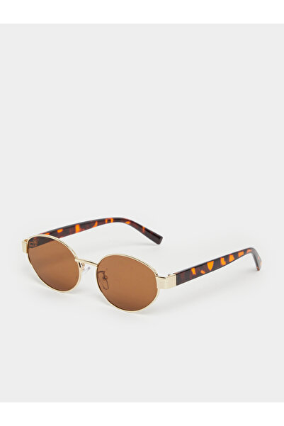 Styli Tortoise Oval Sunglasses