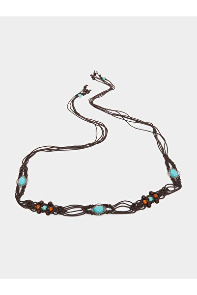 Styli Braided Rope Beaded Belt