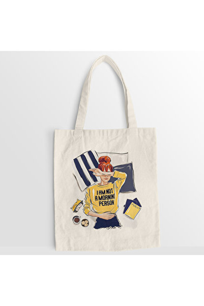 Kartier Not A Morning Person canvas bag