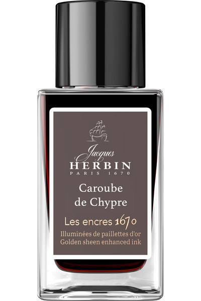 Jacques Herbin Sticlă de cerneală 15 ml - Caroube de Chypre