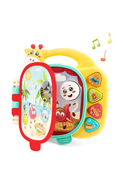 LITTLE ANGEL -Baby Musical Butterfly Toy with Lights Sounds - Blue/Red