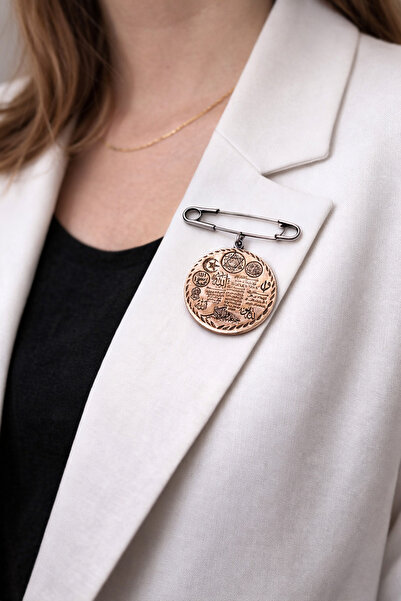 HER ŞEY NOTA www.herseynota.com Bakır Broş Çengelli İğne Modelli Celcelütiye ...