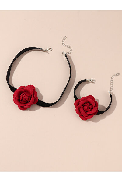 Take Two By Styli Set of 2 - Flower Necklace and Bracelet