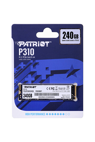 Patriot Memory SSD Patriot Viper P310 M.2 PCI-Ex4 NVMe 240GB