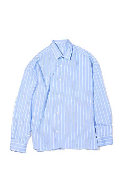 no7man Tyre Striped Blue Shirt
