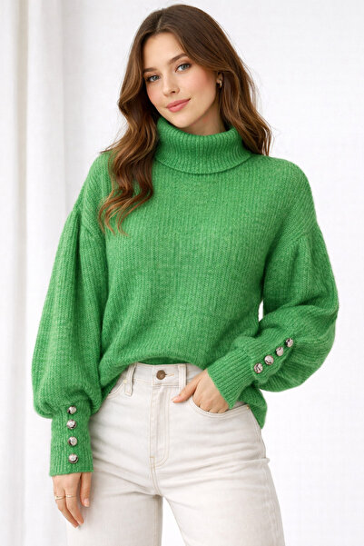 ModaPlaza Women's Turtleneck Knitwear Sweater 7313