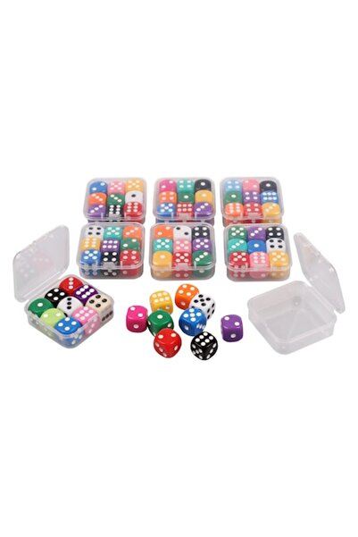 Merco Set 72 de zaruri multicolore, AC6 8 x 9 buc