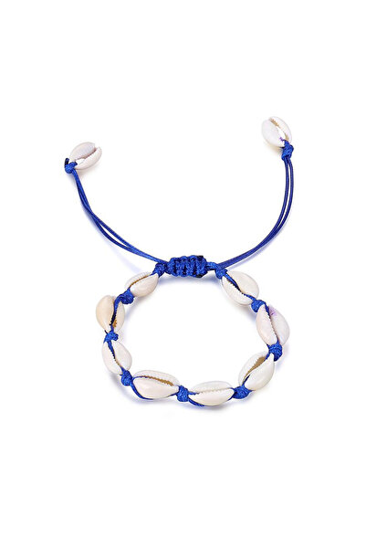 EFAYN.RO Handmade bracelet with shell pendant, ankle or hand, adjustable, mad...