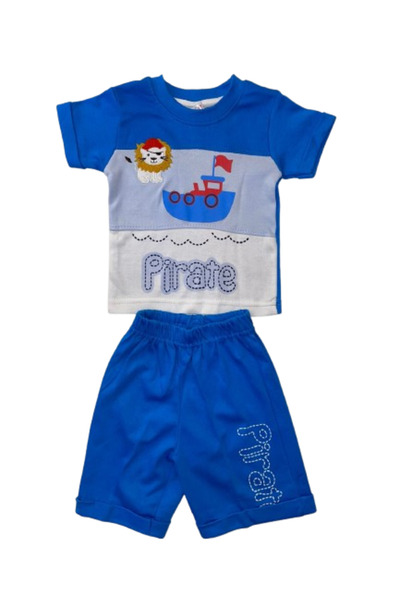 GENERAL Two-piece boys' set with a ship design, sizes 1-3 years