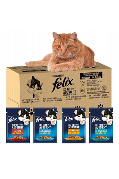FELIX Purina amestec de arome pentru hrană umedă pentru pisici 120x85g
