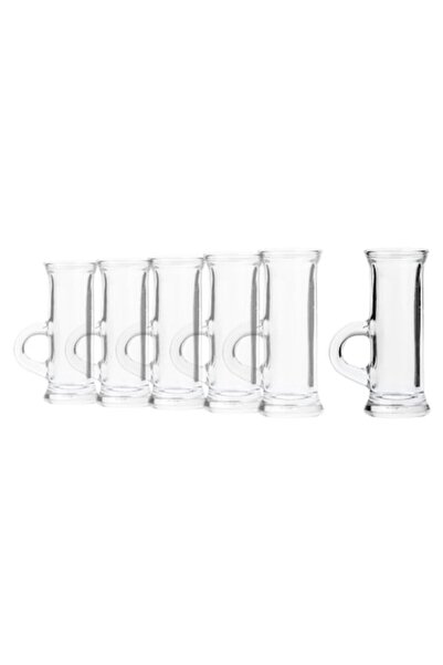 Borgonovo Set of 6 Shot Glasses, Glass, 45ml, "Polo" -