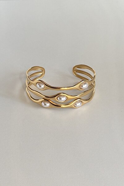 Beca Atelier Golden Tide Cuff Steel Bracelet