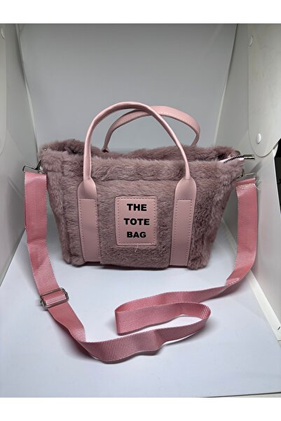 Livayssçanta Paris Peluş Ve Kürklü Pembe Kadın El Ve Omuz Çantası