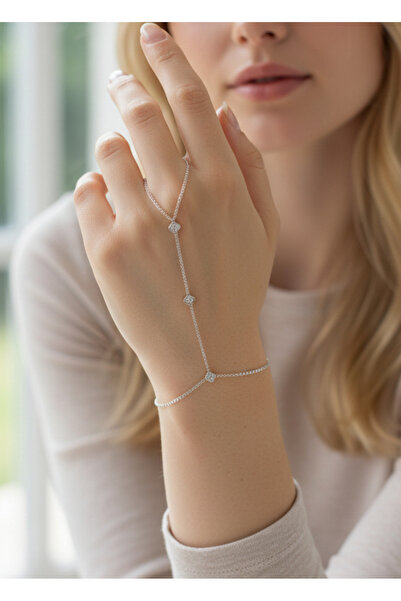 BİJU YILMAZ Vip Silver Stone Clover Şahmeran - 26Shm40