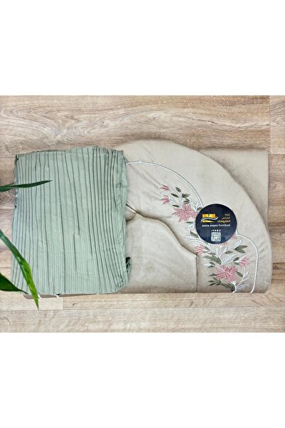 alzawia سجاد صلاه اسفنج مطرز 2 سم مع لبس شرشف لبس مرد مطرز وراقي